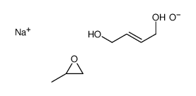 亚硫酸钠盐与2-丁烯-1,4-二醇和甲基环氧乙烷的聚合物结构式