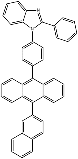 1-[4-(10-Naphthalen-2-yl-anthracen-9-yl)-phenyl]-2-phenyl-1H-benzoimidazole Structure