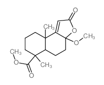 methyl 3a-methoxy-6,9a-dimethyl-2-oxo-4,5,5a,7,8,9-hexahydrobenzo[e][1]benzofuran-6-carboxylate结构式