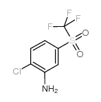 2-氯-5-(三氟甲基磺酰)苯胺结构式