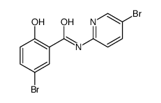 5-bromo-N-(5-bromopyridin-2-yl)-2-hydroxybenzamide Structure