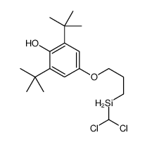 2,6-ditert-butyl-4-[3-(dichloromethylsilyl)propoxy]phenol结构式