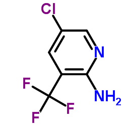 5-氯-3-(三氟甲基)吡啶-2-胺结构式
