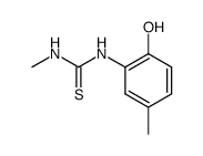N1-methyl-N2-(2-hydroxy-5-methylphenyl)thiourea结构式
