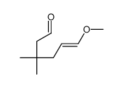 6-methoxy-3,3-dimethylhex-5-enal结构式