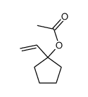 acetic acid-(1-vinyl-cyclopentyl ester)结构式