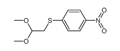 (4-nitro-phenylsulfanyl)-acetaldehyde dimethylacetal结构式