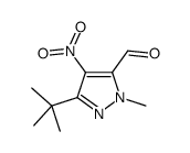 5-叔丁基-2-甲基-4-硝基-2H-吡唑-3-甲醛结构式
