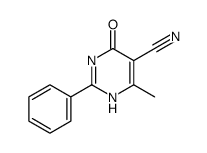 4-HYDROXY-6-METHYL-2-PHENYLPYRIMIDINE-5-CARBONITRILE structure