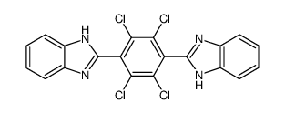 1,4-Bis(benzimidazol-2-yl)-2,3,5,6-tetrachlorobenzene结构式