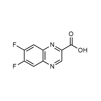 6,7-二氟喹喔啉-2-甲酸结构式