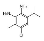 2,3-p-Cymenediamine,6-chloro- (4CI)结构式