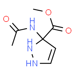 -delta-3-5-Pyrazolinecarboxylic acid,5-acetamido-,methyl ester (3CI) structure