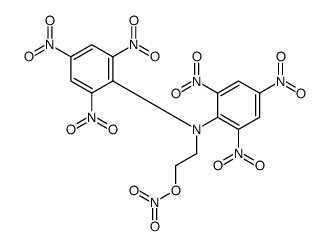 2-[Bis(2,4,6-trinitrophenyl)amino]-ethyl-nitrate结构式