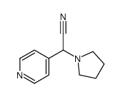 2-pyridin-4-yl-2-pyrrolidin-1-ylacetonitrile Structure