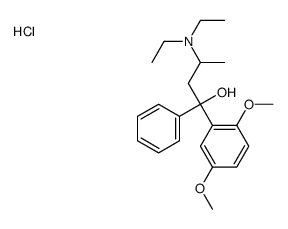 3-(diethylamino)-1-(2,5-dimethoxyphenyl)-1-phenylbutan-1-ol,hydrochloride结构式