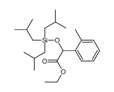 ethyl 2-(2-methylphenyl)-2-[tris(2-methylpropyl)silyloxy]acetate结构式