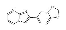 2-苯并[1,3]二氧代-5-咪唑并[1,2-a]嘧啶结构式
