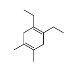 1,2-diethyl-4,5-dimethylcyclohexa-1,4-diene Structure