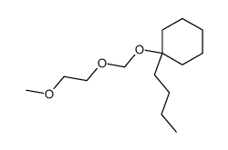 1-butyl-1-((2-methoxyethoxy)methoxy)cyclohexane结构式