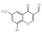 8-溴-6-甲基-4-氧代-4H-色烯-3-甲醛结构式