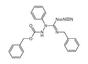 benzyl 2-(azido(benzylimino)methyl)-2-phenylhydrazine-1-carboxylate Structure