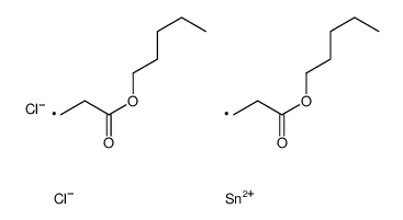 pentyl 3-[dichloro-(3-oxo-3-pentoxypropyl)stannyl]propanoate Structure