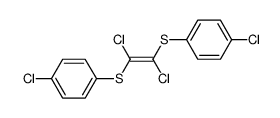 1,2-dichloro-1,2-bis-(4-chloro-phenylsulfanyl)-ethene结构式