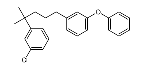 1-chloro-3-[2-methyl-5-(3-phenoxyphenyl)pentan-2-yl]benzene结构式