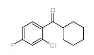 2-CHLORO-4-FLUOROPHENYL CYCLOHEXYL KETONE Structure