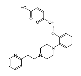 1-(2-methoxyphenyl)-4-<2-(2-pyridyl)ethyl>piperazine maleate Structure