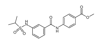 4-[3-(Propane-2-sulfonylamino)-benzoylamino]-benzoic acid methyl ester Structure