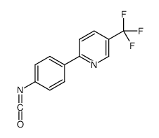 2-(4-异氰酰基苯基)-5-(三氟甲基)吡啶结构式