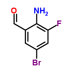 2-Amino-5-bromo-3-fluorobenzaldehyde Structure