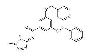 3,5-双(苄氧基)-N-(1-甲基-1H-吡唑-3-基)苯甲酰胺结构式