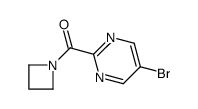 azetidin-1-yl-(5-bromopyrimidin-2-yl)methanone Structure