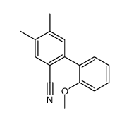 2-(2-methoxyphenyl)-4,5-dimethylbenzonitrile结构式