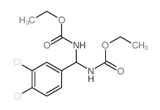 ethyl N-[(3,4-dichlorophenyl)-(ethoxycarbonylamino)methyl]carbamate Structure