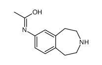 N-(2,3,4,5-tetrahydro-1H-3-benzazepin-7-yl)acetamide结构式