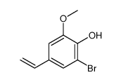 2-bromo-4-ethenyl-6-methoxyphenol结构式