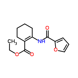 Ethyl 2-(2-furoylamino)-1-cyclohexene-1-carboxylate Structure