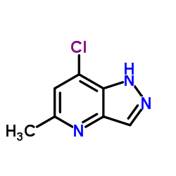 7-氯-5-甲基-1H-吡唑并[4,3-b]-吡啶结构式