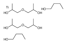 dibutoxybis[[1,1'-oxybis[propan-2-olato]](1-)-O1,O2]titanium Structure