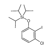 3-chloro-2-iodo-1-triisopropylsilyloxybenzene Structure