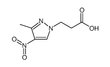 1H-Pyrazole-1-propanoic acid, 3-methyl-4-nitro Structure