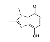7-hydroxy-2,3-dimethyl-3aH-benzimidazol-4-one结构式