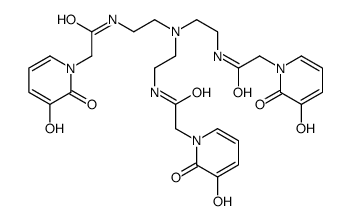 N-[2-[bis[2-[[2-(3-hydroxy-2-oxopyridin-1-yl)acetyl]amino]ethyl]amino]ethyl]-2-(3-hydroxy-2-oxopyridin-1-yl)acetamide结构式
