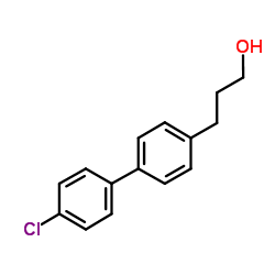 3-(4-氯联苯-4-基)丙烷-1-醇结构式