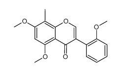 5,7-dimethoxy-3-(2-methoxy-phenyl)-8-methyl-chromen-4-one Structure