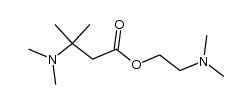 β-dimethylamino-isovaleric acid-(2-dimethylamino-ethyl ester)结构式